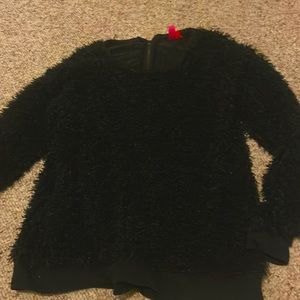 Black puffy sweater